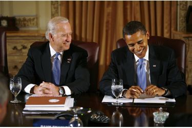 Joe Biden et Barack Obama, en novembre 2008.