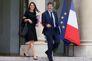 Aurelie Filippetti et Arnaud Montebourg, alors ministre du même gouvernement, à l&#039;Elysée, en septembre 2013.