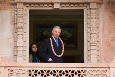 1 Charles, Prince De Galles, Au Plus Grand Temple Du Jaïnisme Au Royaume Uni, Le Jeudi 22 Janvier 2015