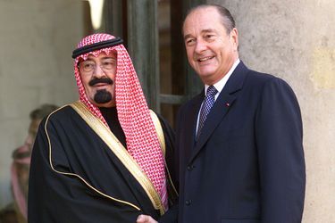 A l&#039;Elysée avec Jacques Chirac en 1998