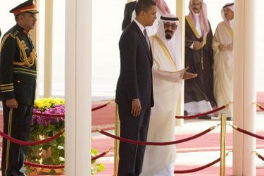 Avec Barack Obama à Riyad en 2009