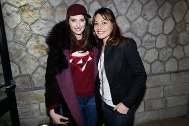 Frédérique Bel et Shirley Bousquet à la soirée Lacoste, à Paris le 22 janvier 2015