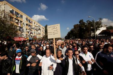 Les funérailles du journaliste Mohamed Tamalt avaient lieu à Alger, le 12 décembre 2016.