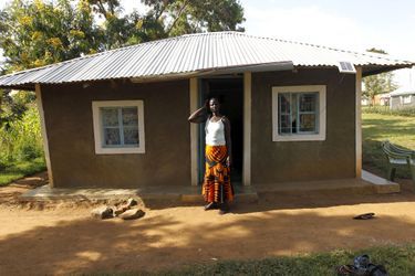 Peris Aoko, 37 ans, mère au foyer à Kogelo, le village où est né le père de Barack Obama.