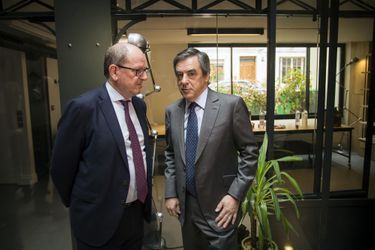 L&#039;ancien ministre Hervé Novelli et François Fillon