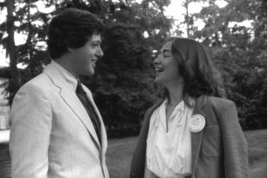 Bill et Hillary Clinton en 1969.