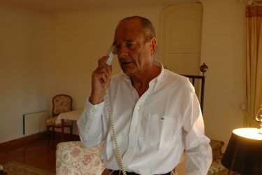 Jacques Chirac reçoit Match dans sa maison de vacances à Brégançon 