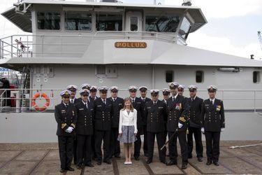 La princesse Elisabeth de Belgique baptise son premier navire, le 6 mai 2015