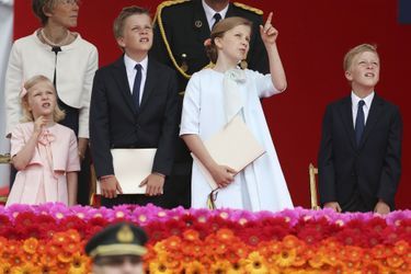 La princesse Elisabeth de Belgique, lors de la fête nationale, le 21 juillet 2014