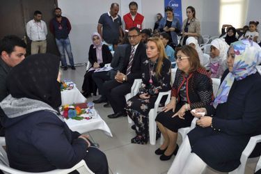 Lindsay Lohan rencontre des réfugiés syriens en Turquie