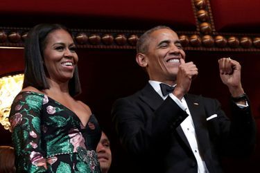 Michelle et Barack Obama aux Kennedy Center Honors à Washington, le 4 décembre 2016.
