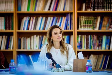 La reine Rania de Jordanie à Al Balqa, le 6 décembre 2016