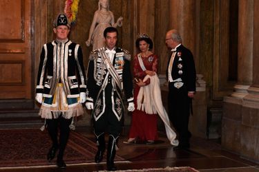 La reine Silvia et le roi Carl XVI Gustaf de Suède au Palais royal à Stockholm, le 11 décembre 2016
