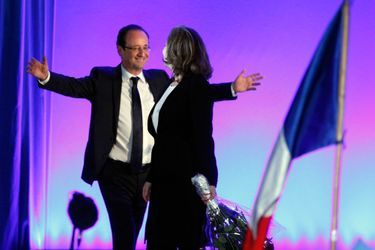 1. La victoireFrançois Hollande et Valérie Trierweiler fêtent la victoire à la présidentielle à Tulle, le 6 mai 2012.