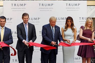 Donald Trump a inauguré son hôtel à Washington, le 26 octobre 2016.