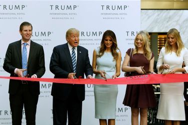 Donald Trump a inauguré son hôtel à Washington, le 26 octobre 2016.