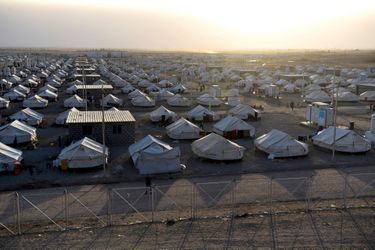 Le camp de réfugiés de Debaga, au sud-est de Mossoul, prêt pour accueillir les milliers de familles qui fuient la bataille.