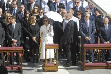 L'ancienne reine Sofia d'Espagne sur la place Saint-Pierre de Rome, le 4 septembre 2016