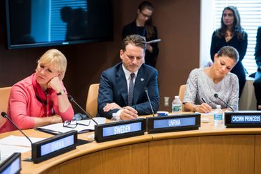 La princesse Victoria de Suède à l'ONU à New York, le 19 septembre 2016