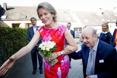 La reine Mathilde de Belgique à Louvain-la-Neuve, le 15 septembre 2016
