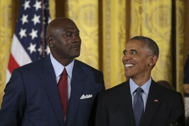 Michael Jordan et Barack Obama.