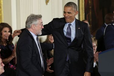 Robert De Niro et Barack Obama.