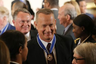 Tom Hanks après avoir reçu la médaille présidentielle de la Liberté.