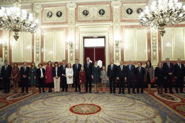 Le roi Felipe VI, la reine Letizia et les princesses Leonor et Sofia d&#039;Espagne à Madrid, le 17 novembre 2016