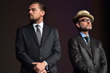 Leonardo DiCaprio et Fisher Stevens présentent «Before the Flood». 