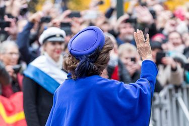La reine Silvia de Suède à Lund, le 31 octobre 2016
