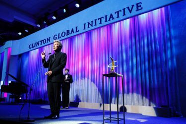 Andrea Bocelli lors de la remise des Clinton Global Citizen Awards à New York, le 19 septembre 2016.