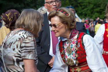 La reine Sonja de Norvège à Oslo, le 1er septembre 2016
