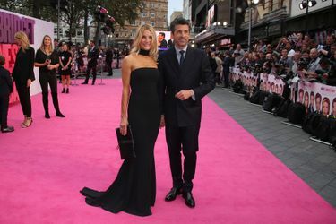 Patrick Dempsey et son épouse à l'avant première de "Bridget Jones 3" à Londres, le 5 septembre 2016.