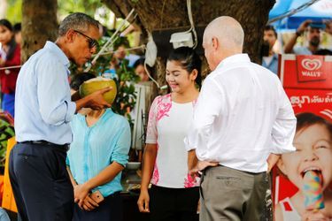 Barack Obama lors de sa visite au Laos, le 7 septembre.