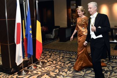 La reine Mathilde et le roi Philippe de Belgique à Tokyo, le 11 octobre 2016