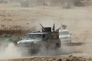 Les forces de la milice Hachd al-Chaabi progressent vers le front de Mossoul.
