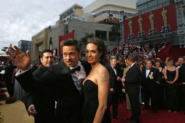 Angelina Jolie et Brad Pitt à la soirée des Oscars en 2009.