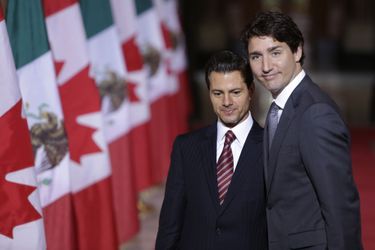 Barack Obama, Justin Trudeau et Enrique Peña Nieto: les Tres Amigos à Ottawa.