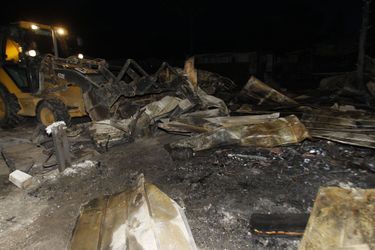 Des mobil-home ont été détruits au camping de Torreilles-Plage, dans les Pyrénées-Orientales
