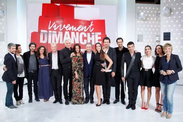 Enregistrement du «Vivement Dimanche» spécial 30 ans du Top 50 sur France 2 le 8 octobre 2014