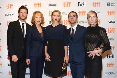 Gaspard Ulliel, Nathalie Baye, Léa Seydoux, Xavier Dolan et Nancy Grant (productrice) au Festival du Film de Toronto