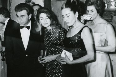 Umberto Marzotto et Marta (tous deux à gauche), en 1960