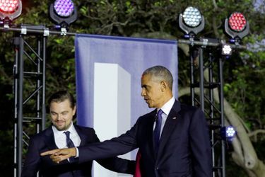 Leonardo DiCaprio et Barack Obama ensemble contre le réchauffement climatique