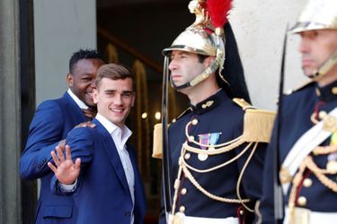 Antoine Griezmann a été désigné meilleur joueur de l'Euro 2016 (ici à l'Elysée, le 11 juillet 2016).