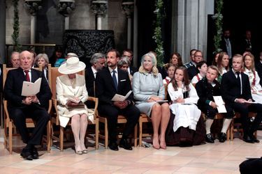La famille royale de Norvège à Trondheim, le 23 juin 2016