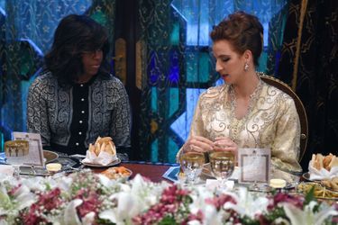 La princesse Lalla Salma et Michelle Obama à Marrakech, le 28 juin 2016