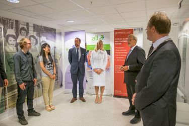 La princesse Mette-Marit et le prince Haakon de Norvège à Glimsdal, le 6 juin 2016