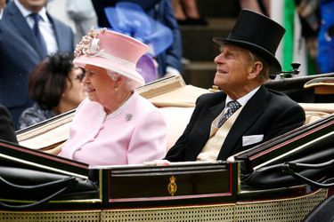 La reine Elizabeth II et le prince Philip au Royal Ascot, le 15 juin 2016