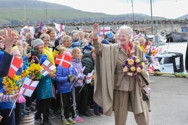 La reine Margrethe II de Danemark aux îles Féroé, le 15 juin 2016