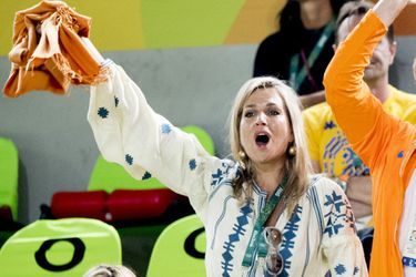 La reine Maxima des Pays-Bas aux JO de Rio, le 15 août 2016